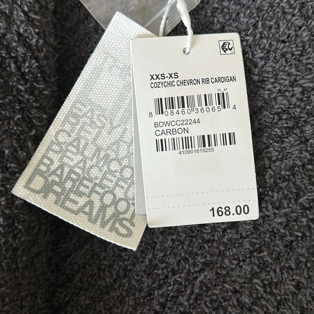 NWT Barefoot Dreams cozy chic chevron rib cardigan - Picture 4 of 4